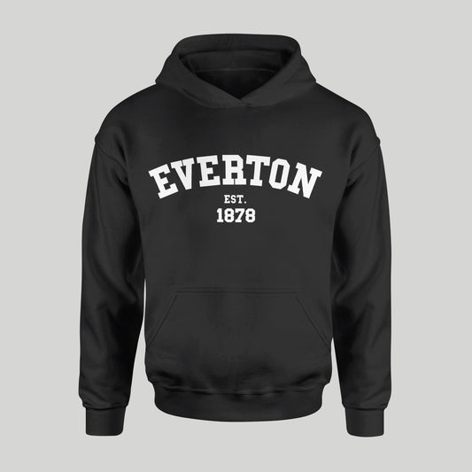 Dark Everton College White Design Hoodie