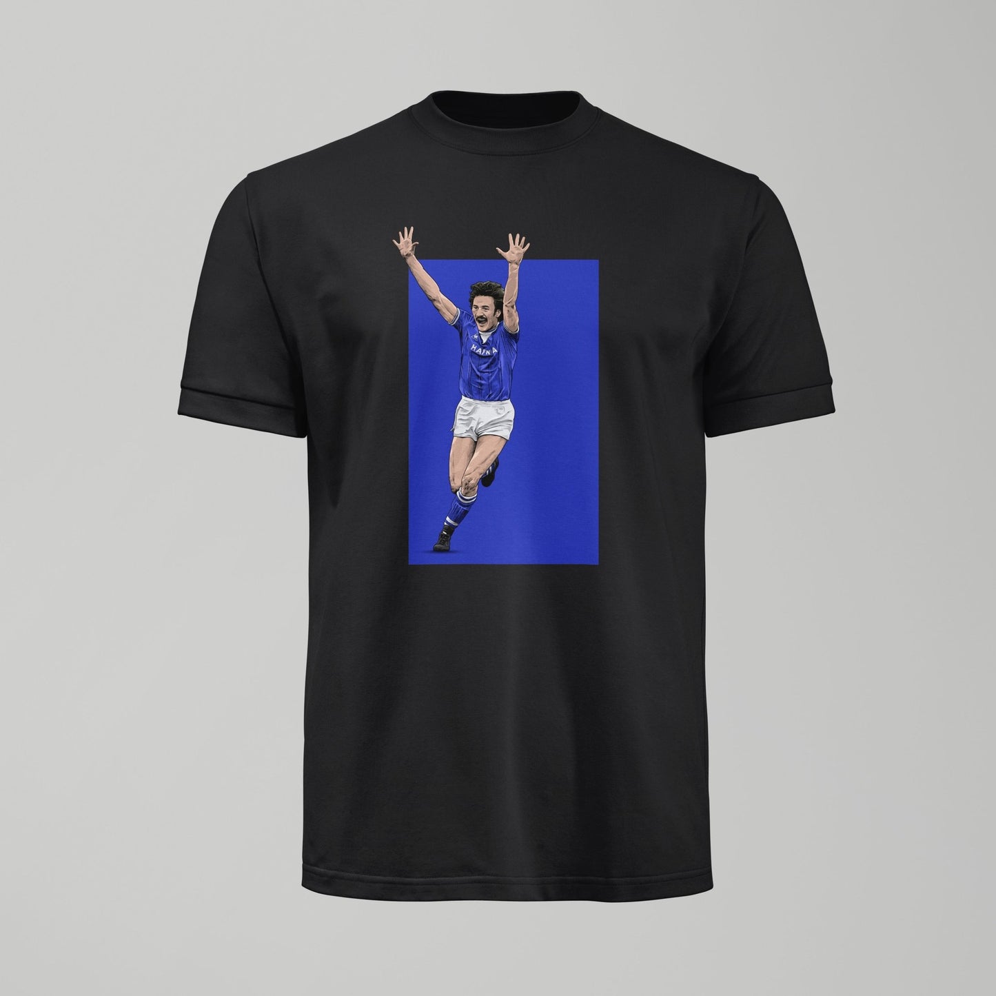 Derek Mountfield 85 - Everton Tshirt - Forever Everton