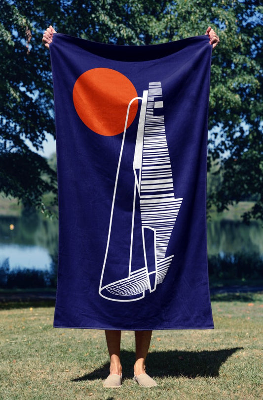 Everton Beach Towel - Bramley Moore New Dawn - Forever Everton