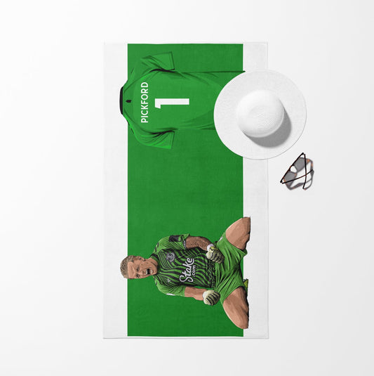 Everton Beach Towel - Jordan Pickford 22/23 - Forever Everton
