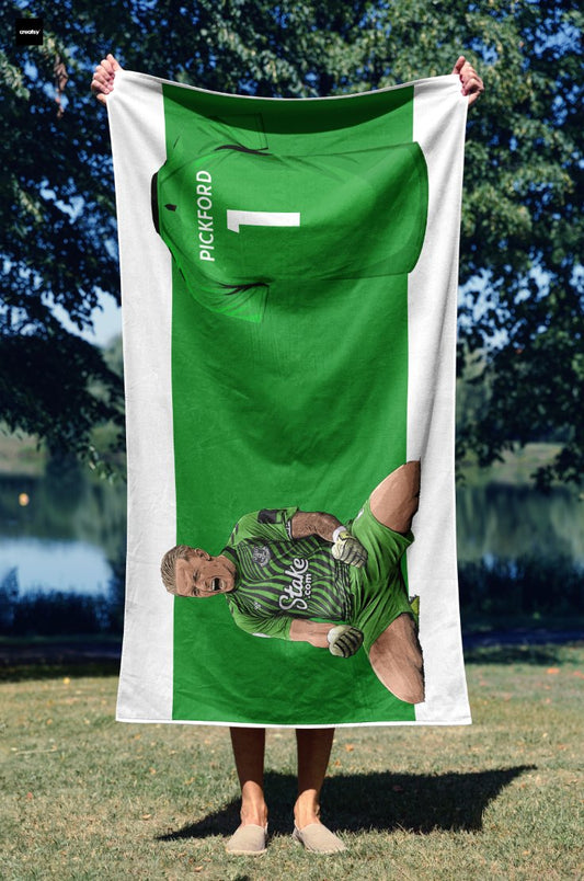 Everton Beach Towel - Jordan Pickford 22/23 - Forever Everton