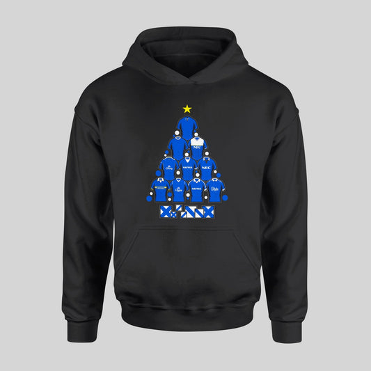 Everton Christmas Kids Hoodie – Retro Shirts & Archibald Leitch Tree - Forever Everton