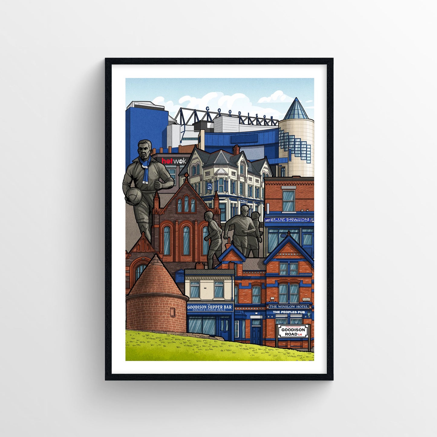 Goodison Park - Match Day Print - Forever Everton