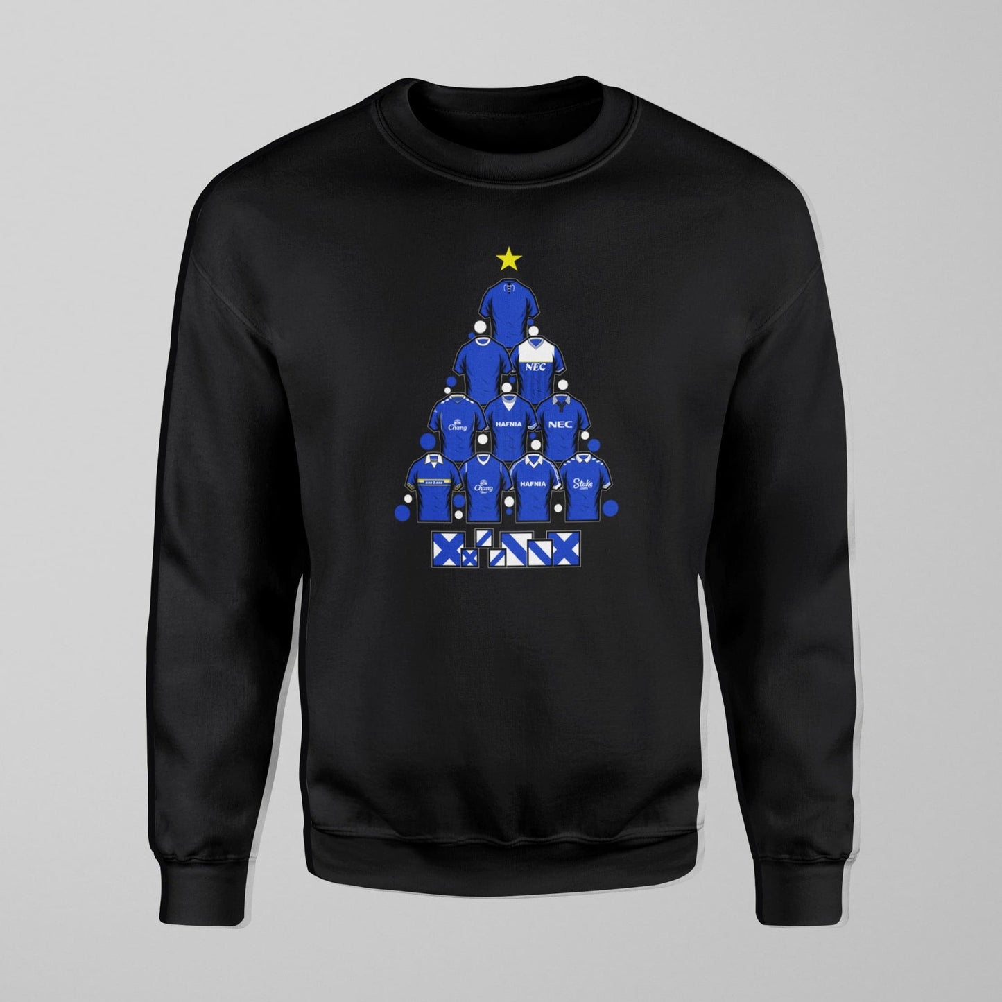 Kids Everton Christmas Jumper – Retro Shirts & Leitch Tree Design - Forever Everton