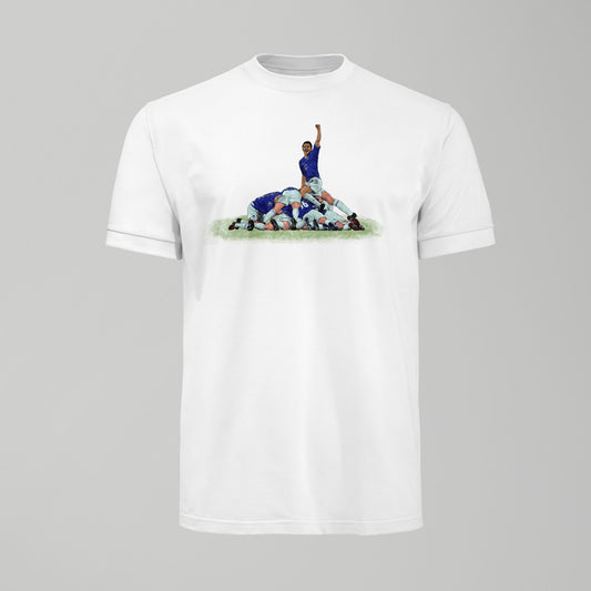 Tim Cahill - Derby Pile On - Tshirt - Forever Everton