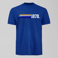 1878 Stripes T-Shirt. An Everton fan design by Forever Everton.