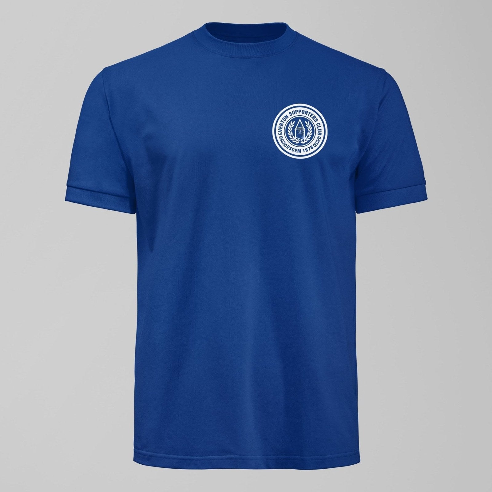 ESCEM - Small Logo Dark T-Shirt, alternate view. An Everton fan design by Forever Everton.