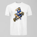 Toffee Lady T-Shirt, alternate view. An Everton fan design by Forever Everton.