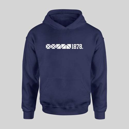 Everton 1878 Archibald Leitch Hoodie in Navy by Forever Everton