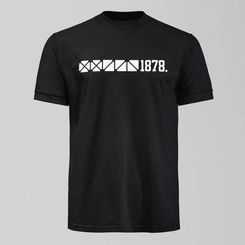 1878 Archibald Leitch T-Shirt in Black by Forever Everton