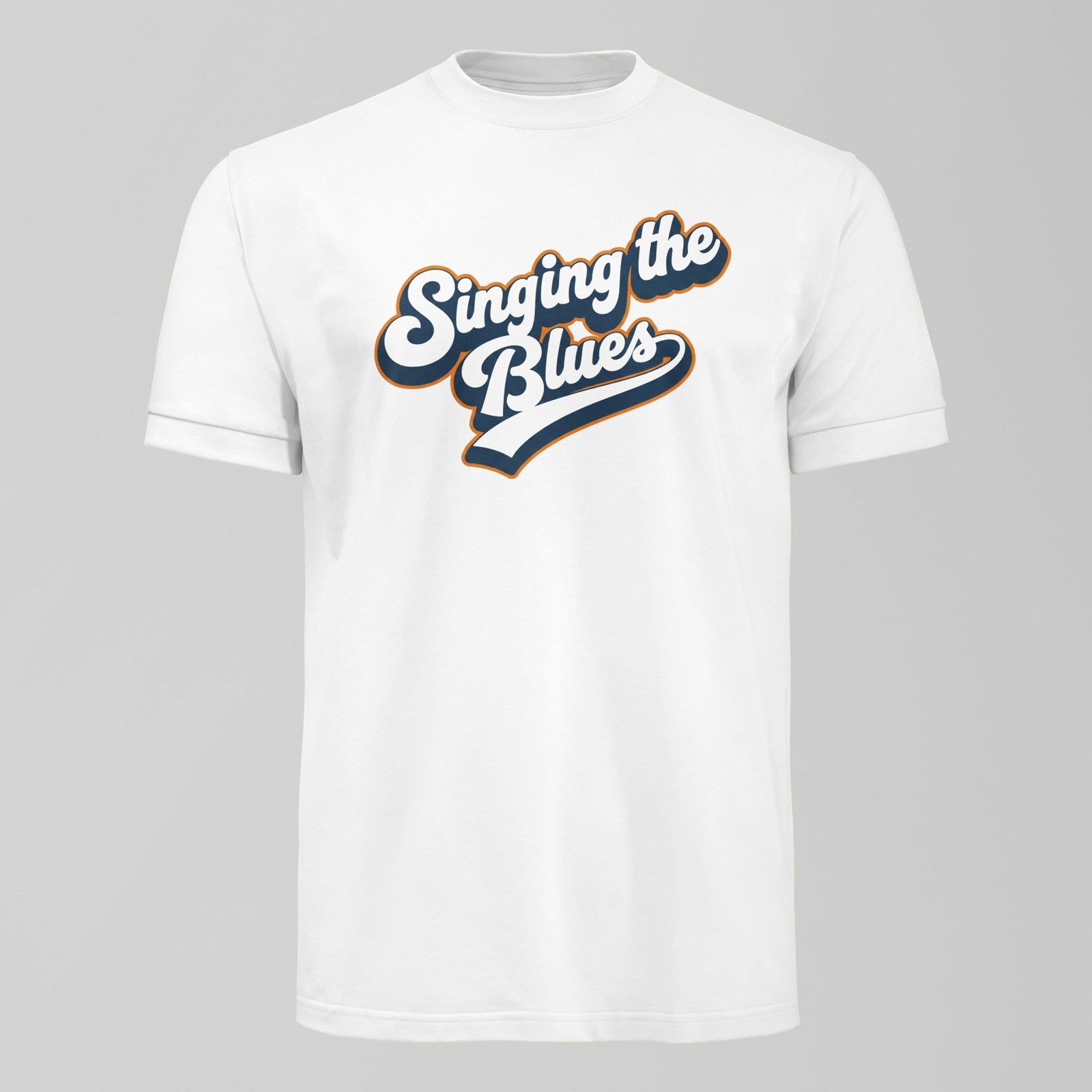 Singing The Blues T-Shirt, alternate view. An Everton fan design by Forever Everton.