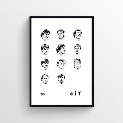 1985 Everton First Team Print - Forever Everton