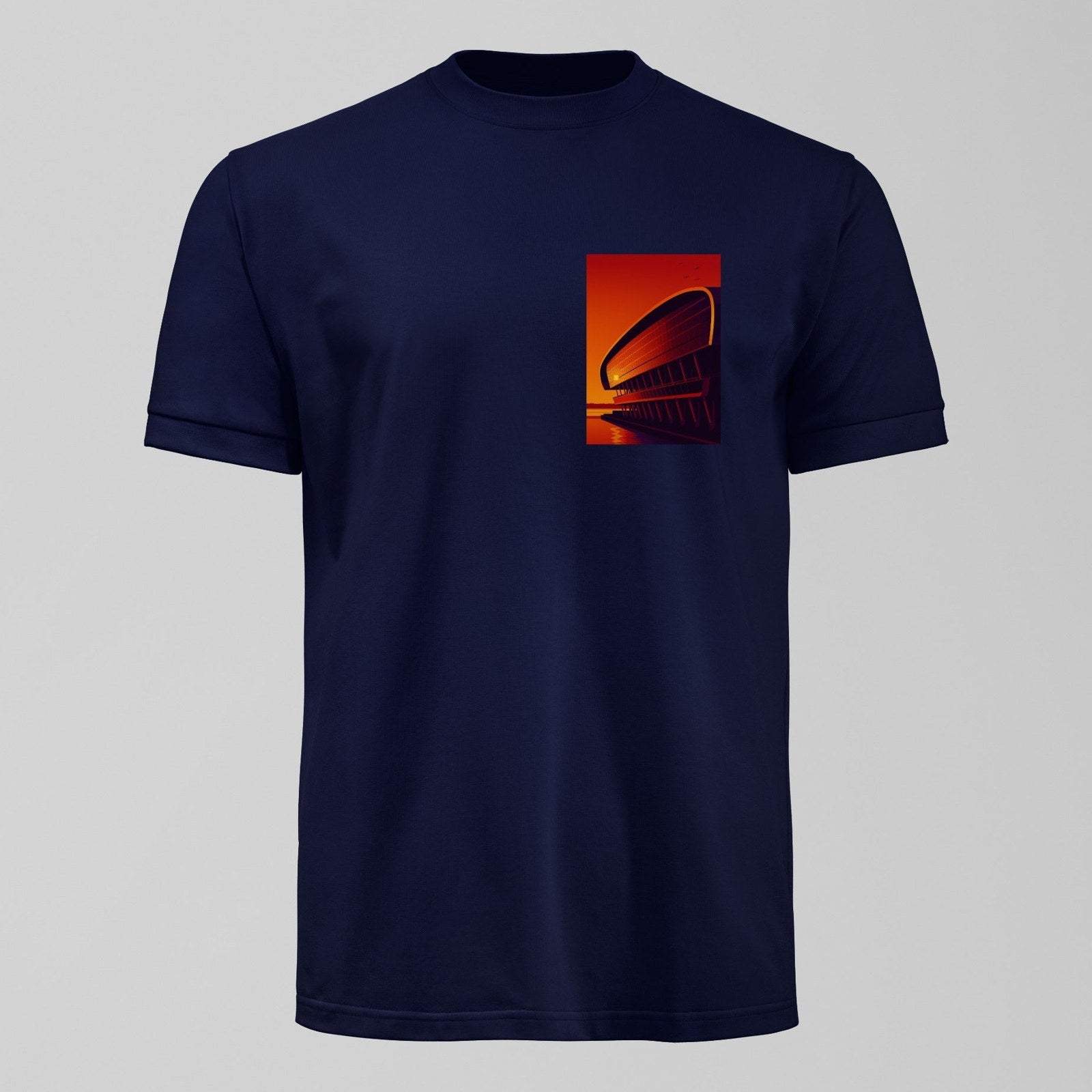 Bramley Moore Future T-Shirt, alternate view. An Everton fan design by Forever Everton.