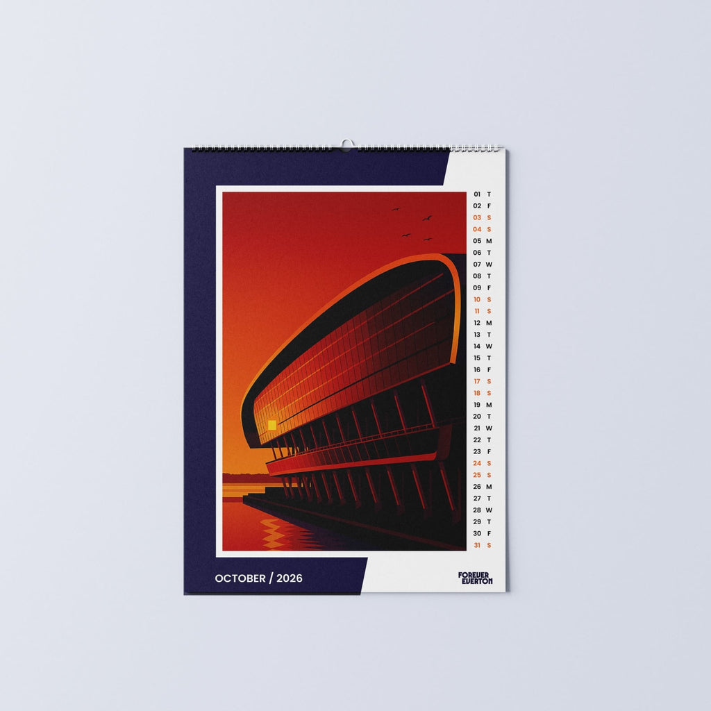 2026 Unofficial Everton Calendar – Bramley - Moore Abstract Edition - Forever Everton