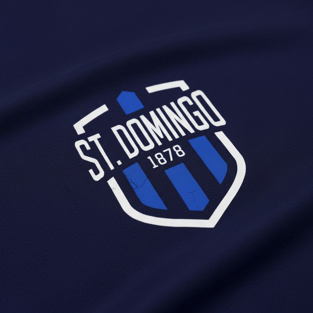 Print close-up on premium cotton. St Domingo FC T-Shirt. Forever Everton.