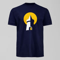 The Amber Tower T-Shirt, alternate view. An Everton fan design by Forever Everton.