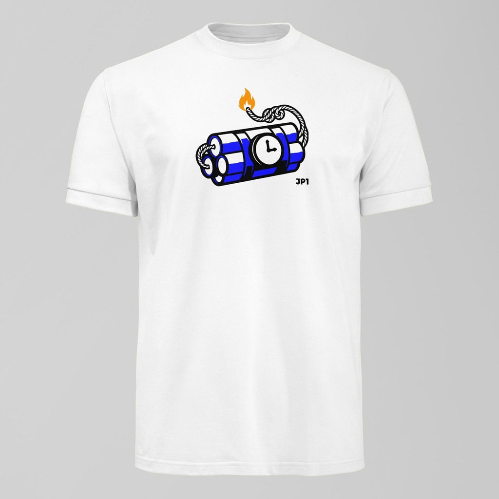 JP1 Is Dynamite T-Shirt. An Everton fan design by Forever Everton.