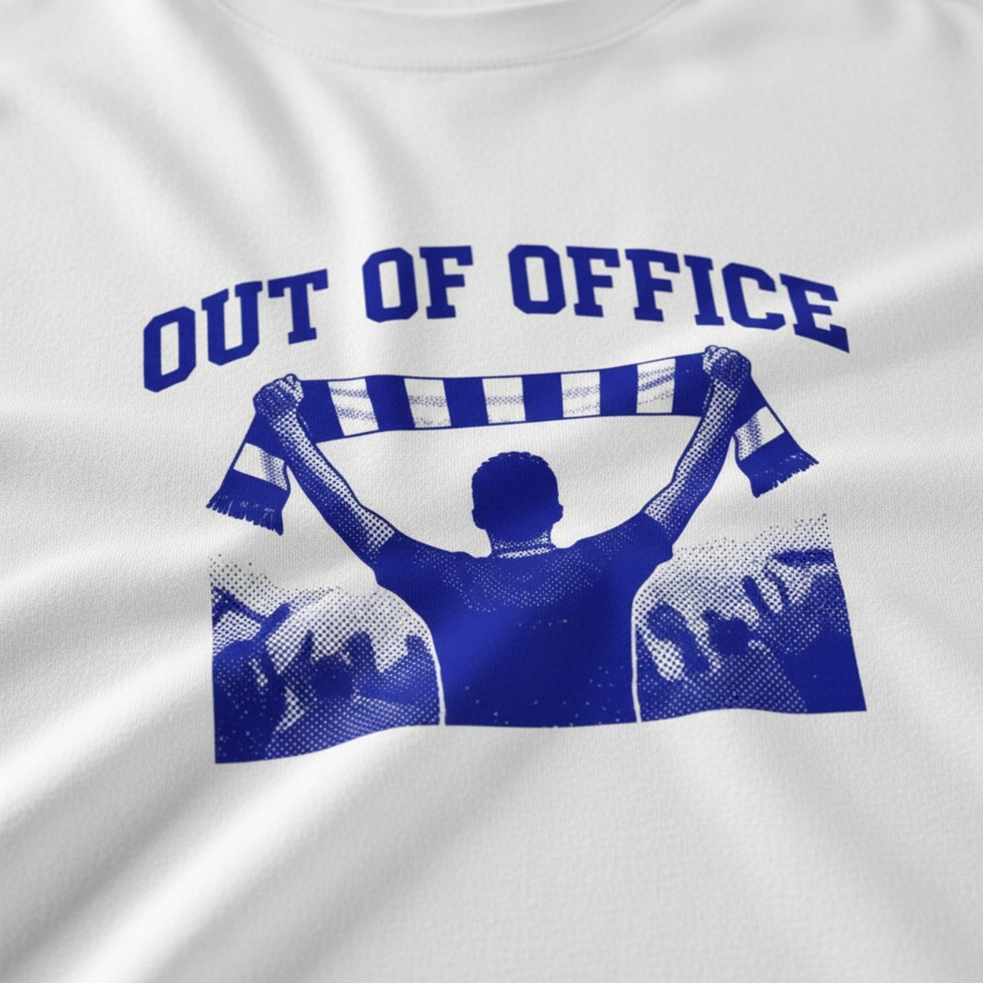 Print close-up on premium cotton. Out Of Office T-Shirt. Forever Everton.