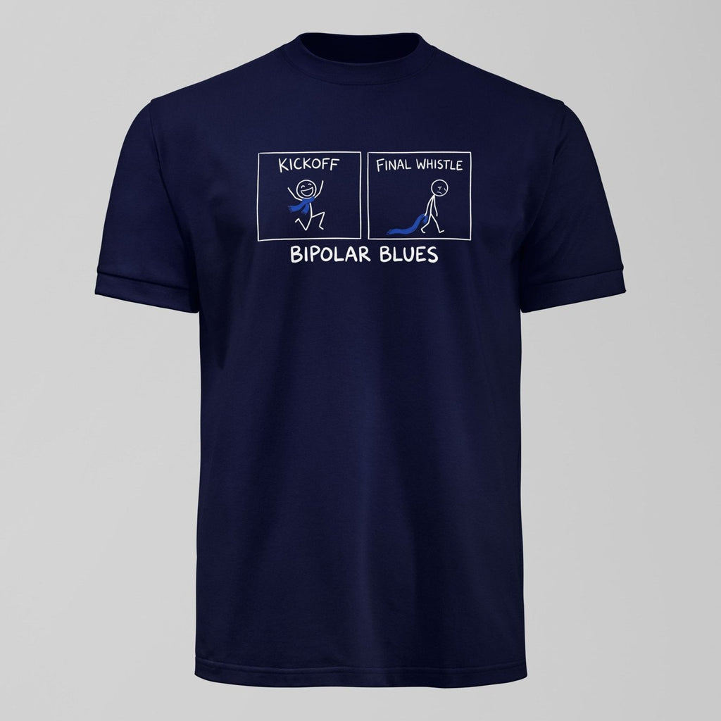 Bipolar Blues T-Shirt. An Everton fan design by Forever Everton.