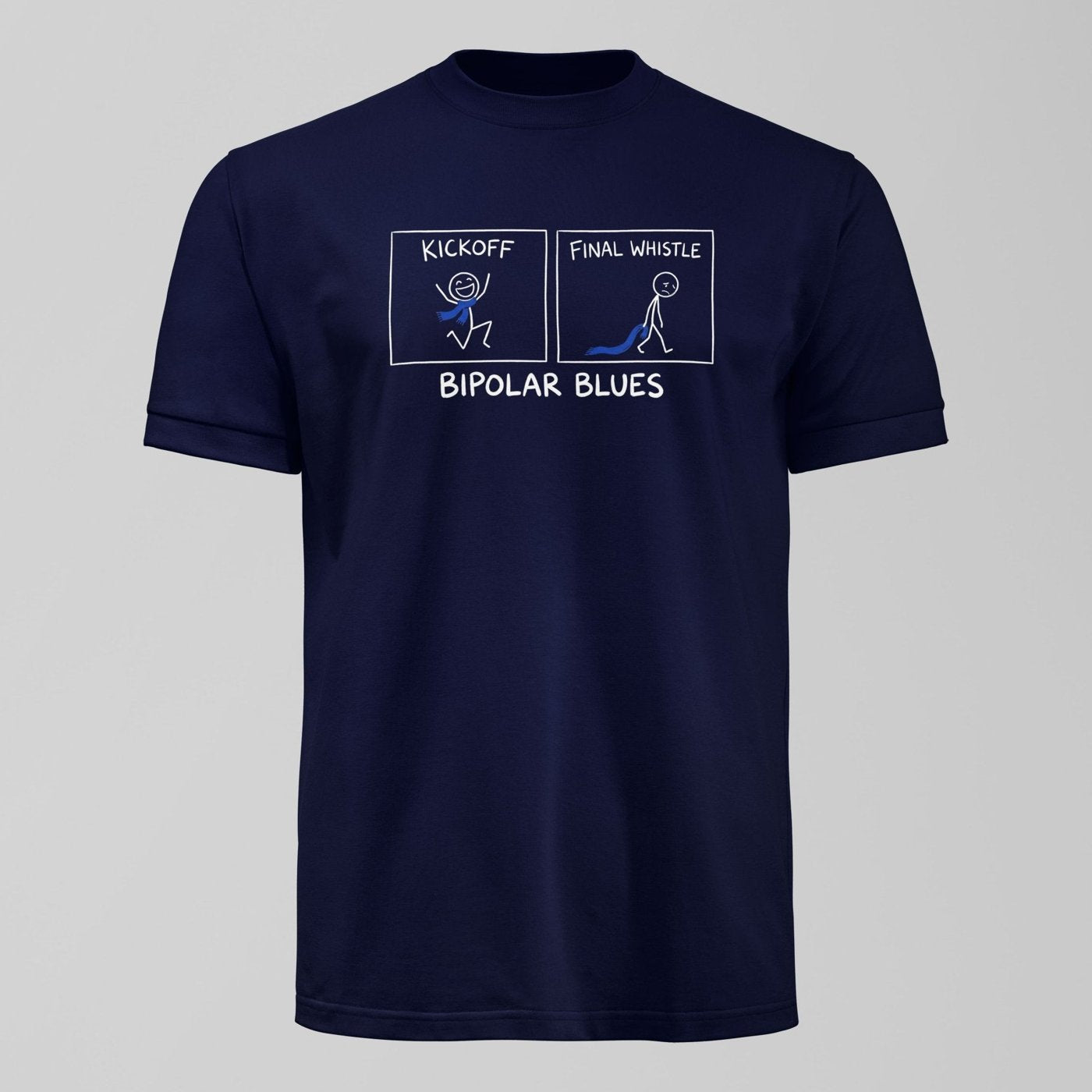 Bipolar Blues T-Shirt. An Everton fan design by Forever Everton.