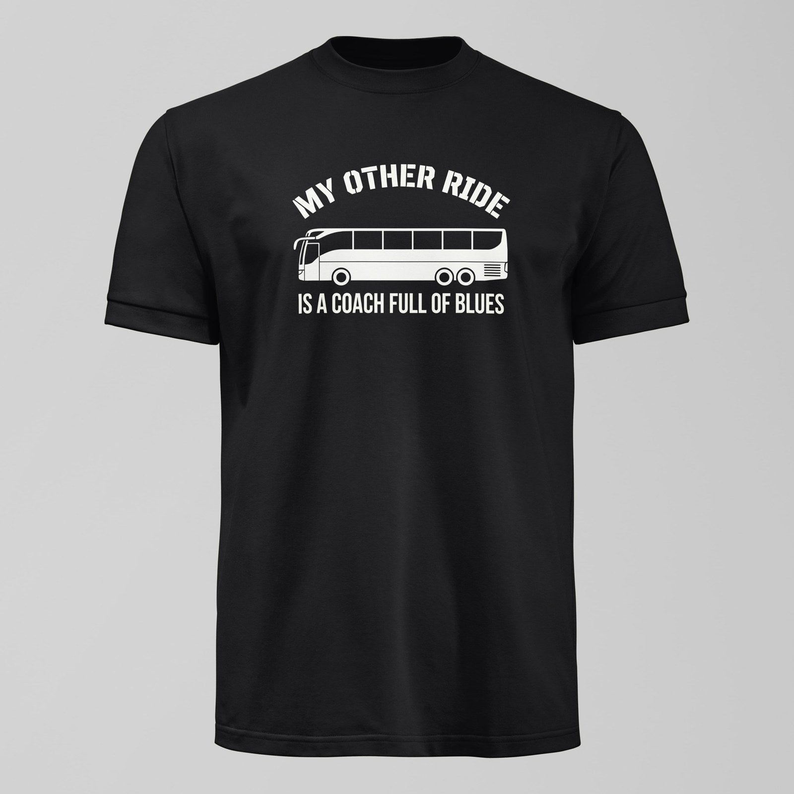 My Other Ride T-Shirt, alternate view. An Everton fan design by Forever Everton.