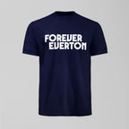 Dark Forever Everton Large Logo White Design T-Shirt