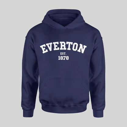 Dark Everton College White Design Hoodie – Forever Everton