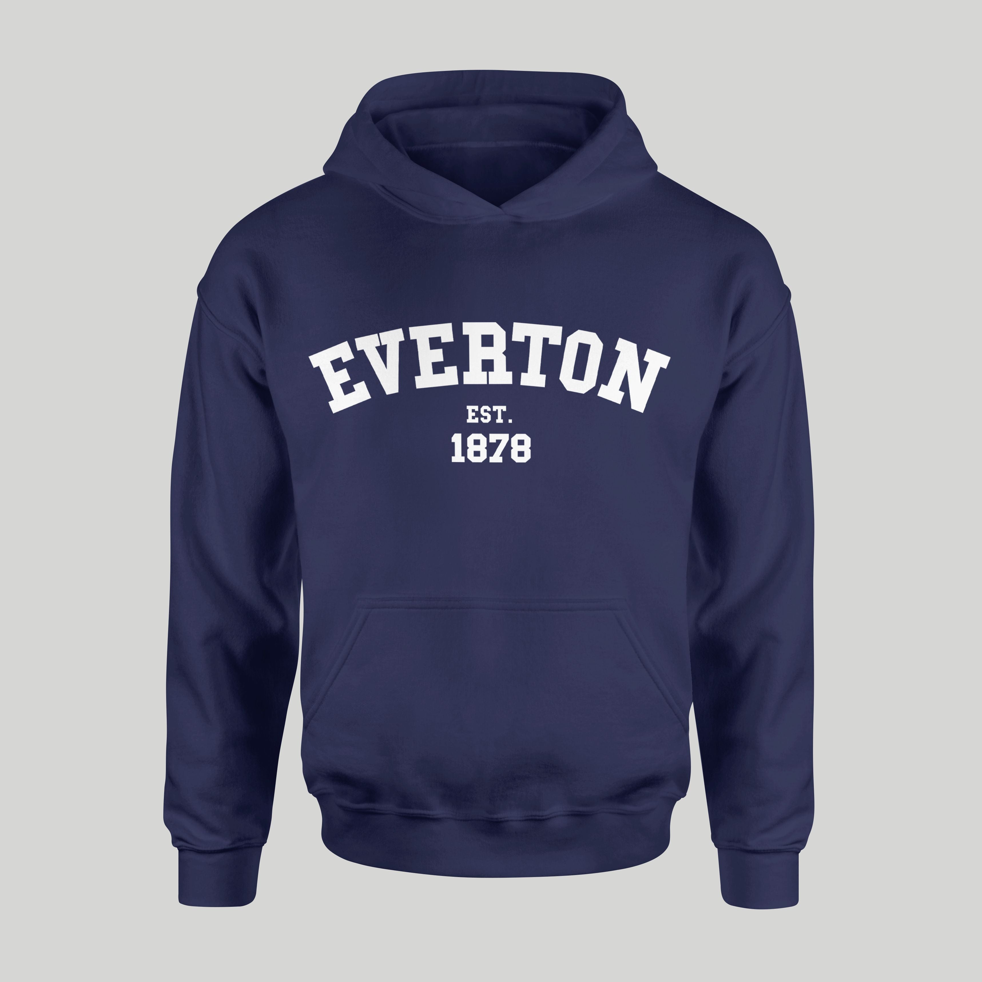 Dark Everton College White Design Hoodie