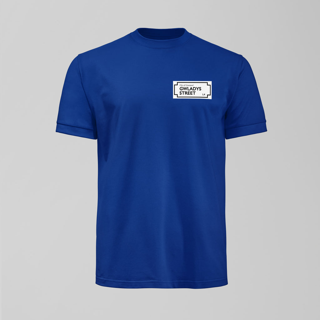 Gwladys Street Sign Small Design T-Shirt - Forever Everton