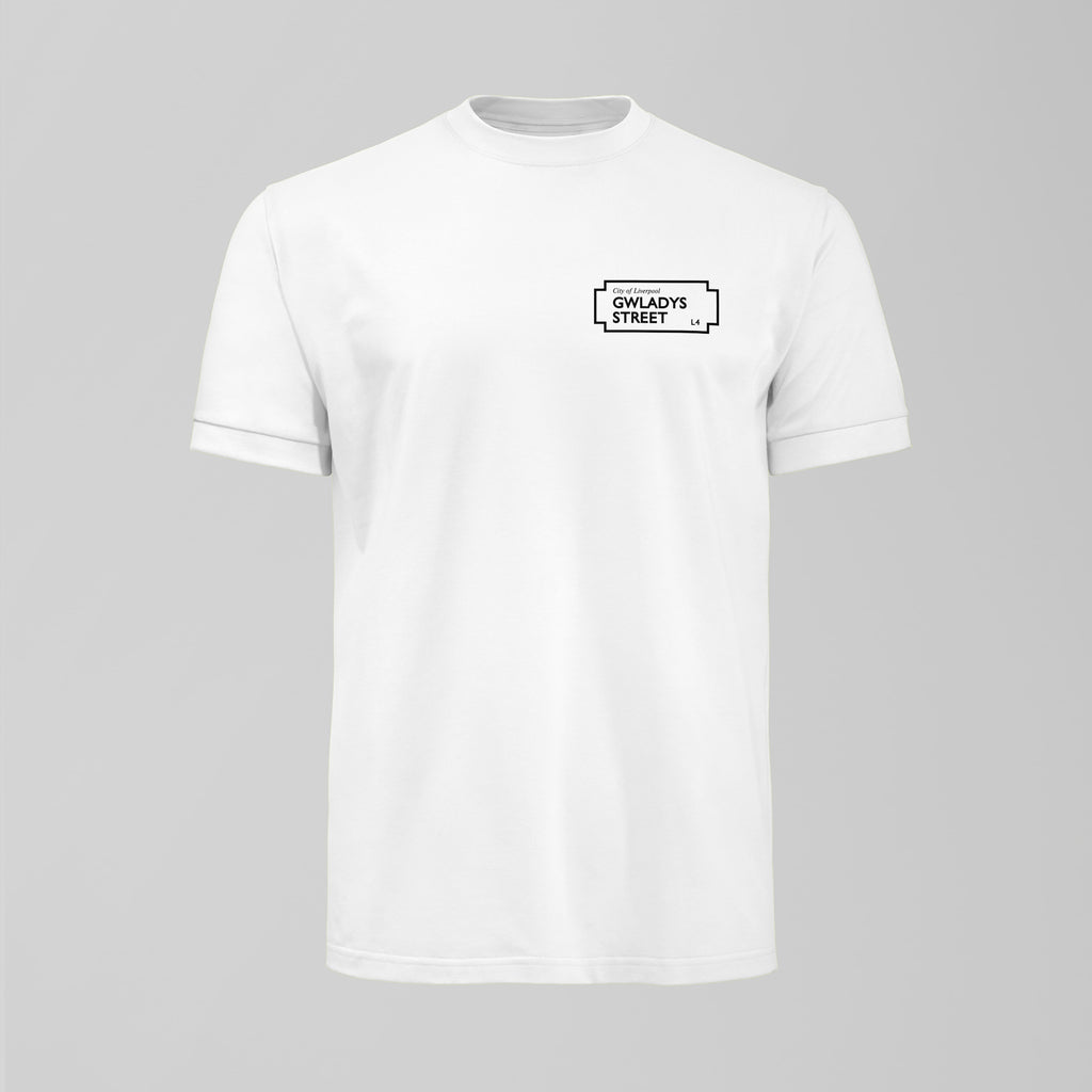 Gwladys Street Sign Small Design T-Shirt - Forever Everton
