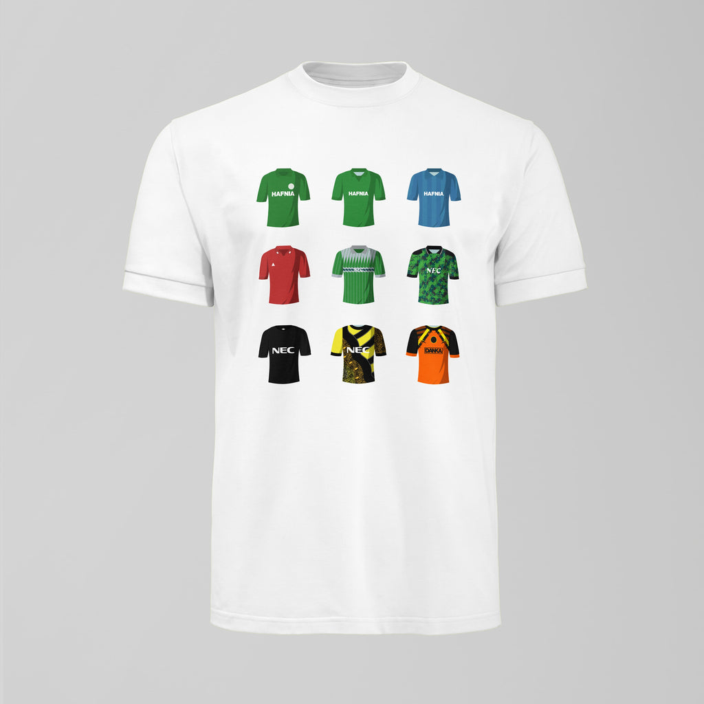 History of Neville Southall Everton Shirts T-Shirt