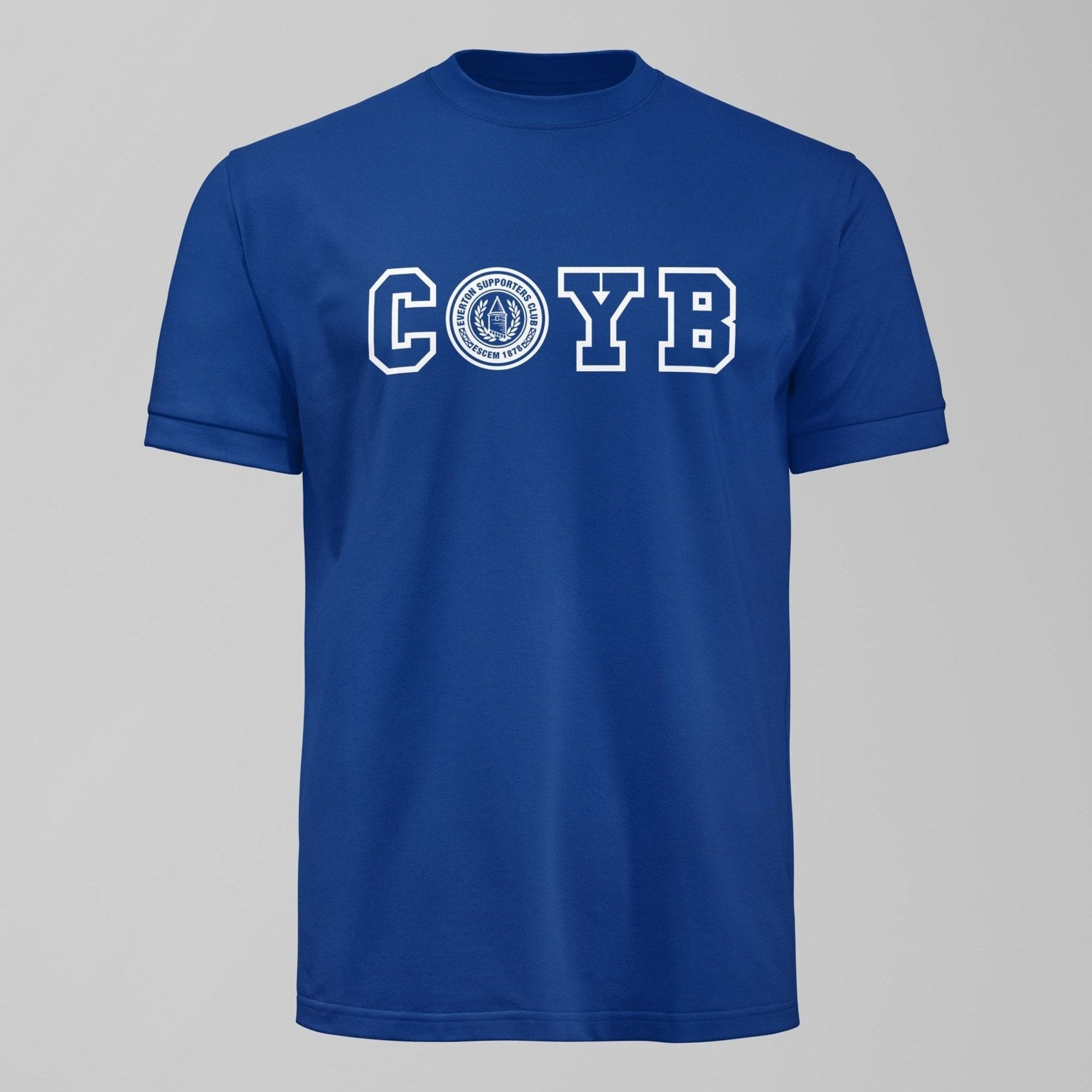 ESCEM - COYB Dark T-Shirt, alternate view. An Everton fan design by Forever Everton.