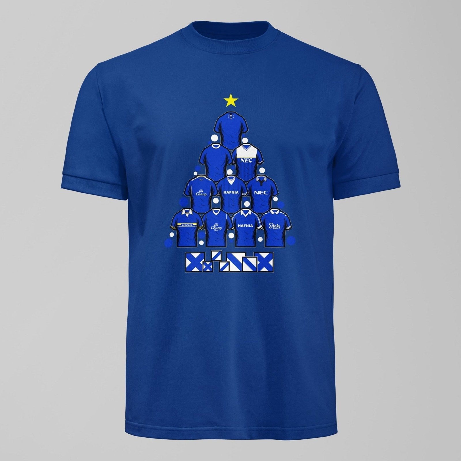 Everton Christmas Tshirt – Retro Shirts & Archibald Leitch Tree