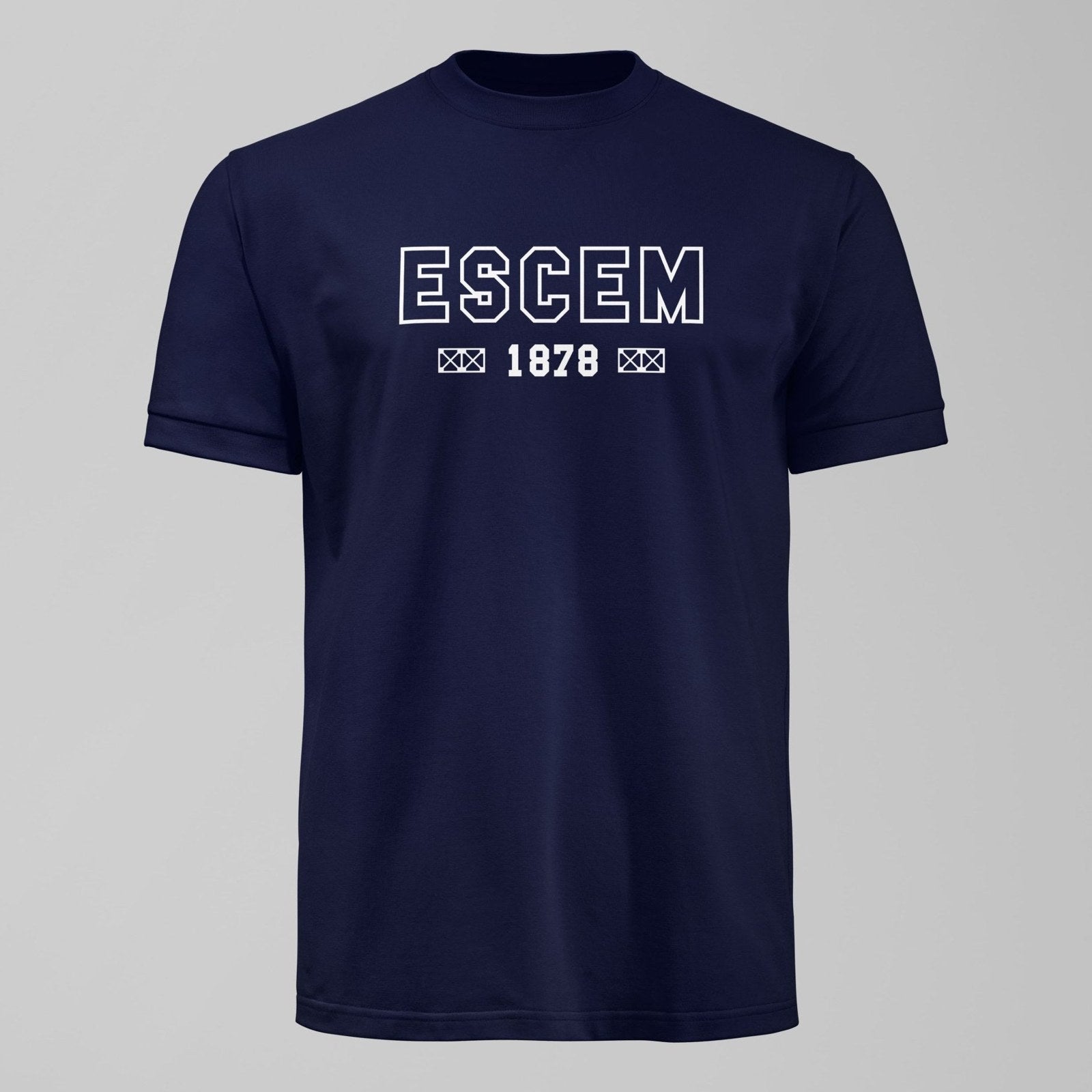 ESCEM - Acronym Dark T-Shirt, alternate view. An Everton fan design by Forever Everton.
