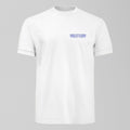 Archibald Leitch Small Blue Design T-Shirt, alternate view. An Everton fan design by Forever Everton.