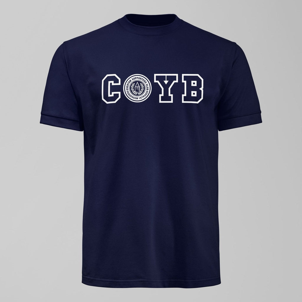 ESCEM - COYB Dark T-Shirt, alternate view. An Everton fan design by Forever Everton.