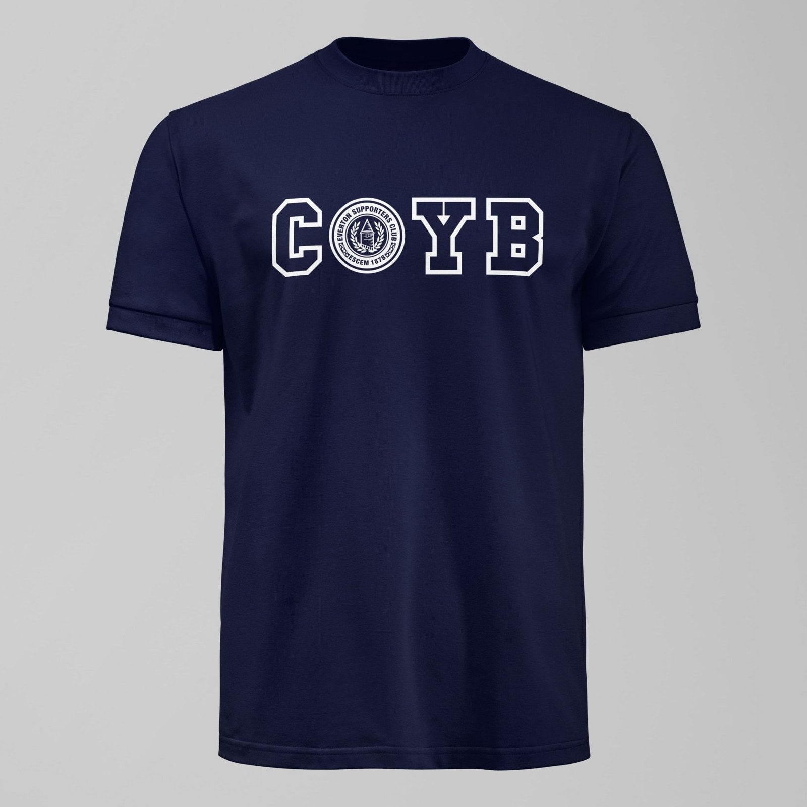 ESCEM - COYB Dark T-Shirt, alternate view. An Everton fan design by Forever Everton.