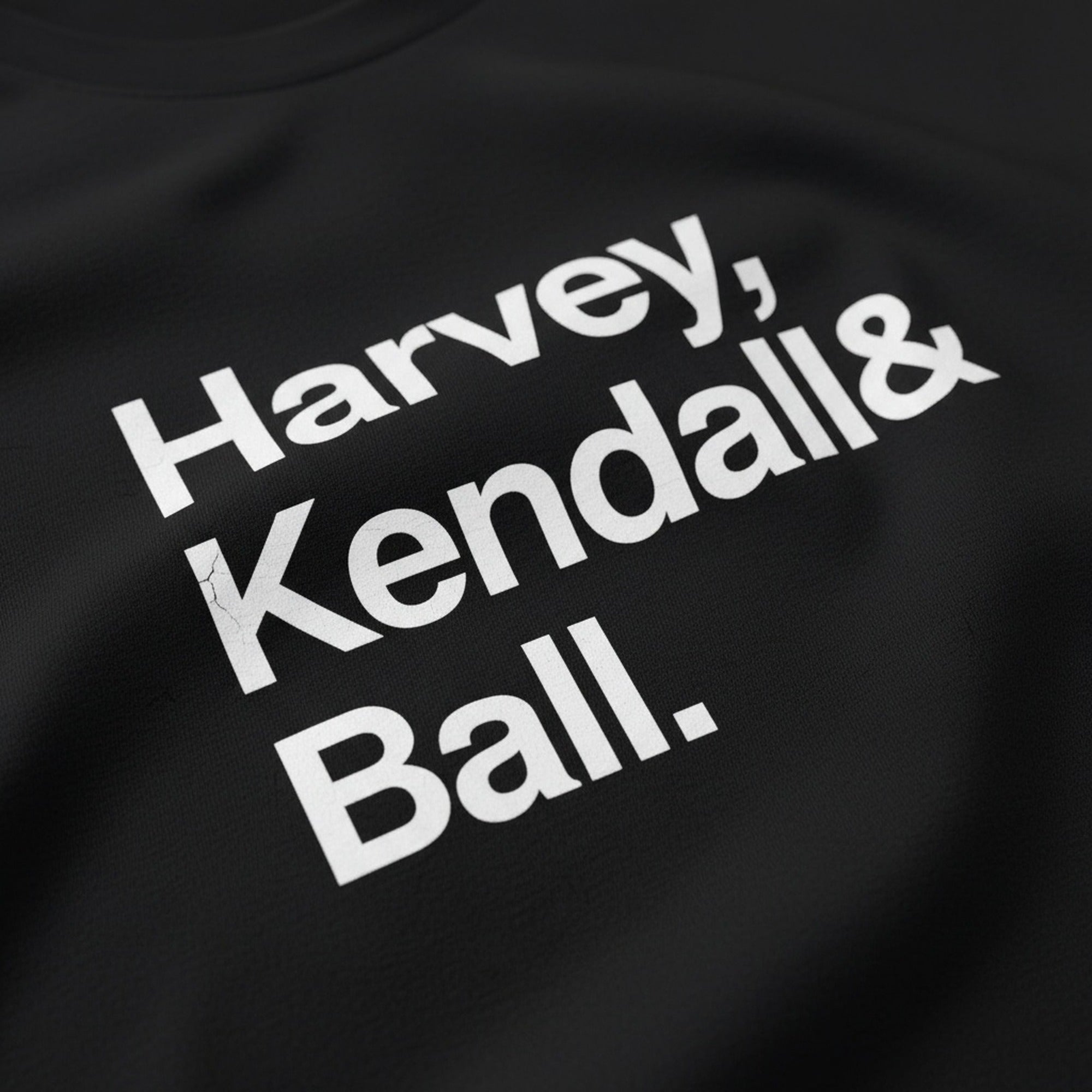 Print close-up on premium cotton. Harvey, Kendall & Ball Tshirt. Forever Everton.