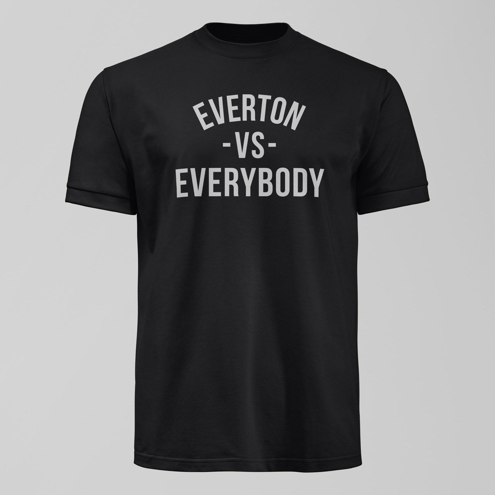 Everton Versus Everybody T-Shirt, alternate view. An Everton fan design by Forever Everton.