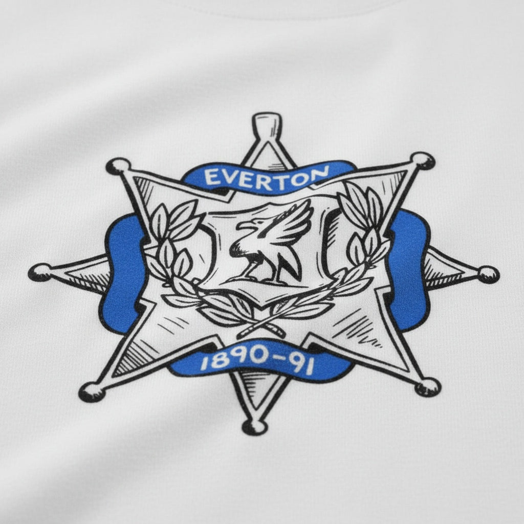 Print close-up on premium cotton. Original League Winners Medal T-Shirt. Forever Everton.