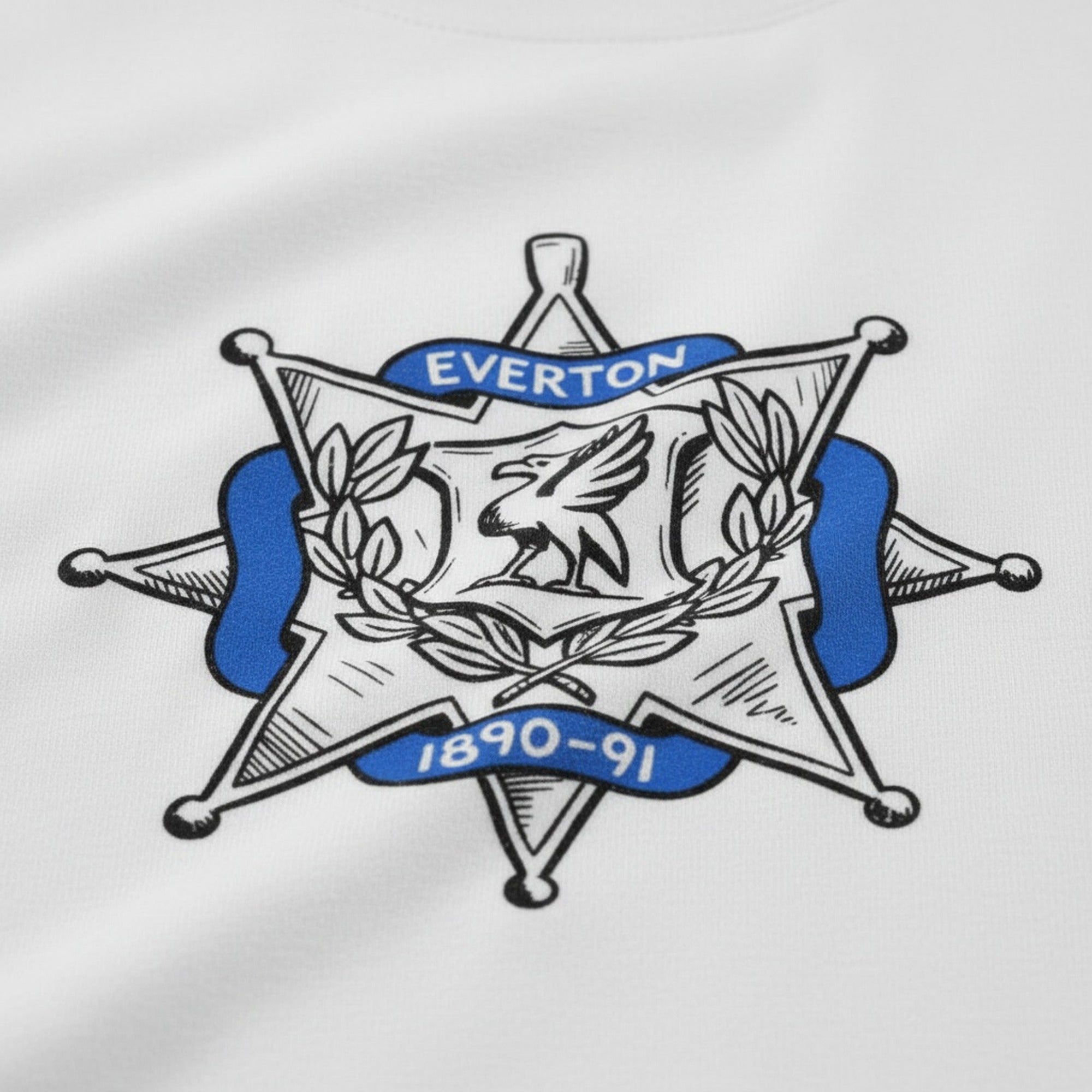 Print close-up on premium cotton. Original League Winners Medal T-Shirt. Forever Everton.