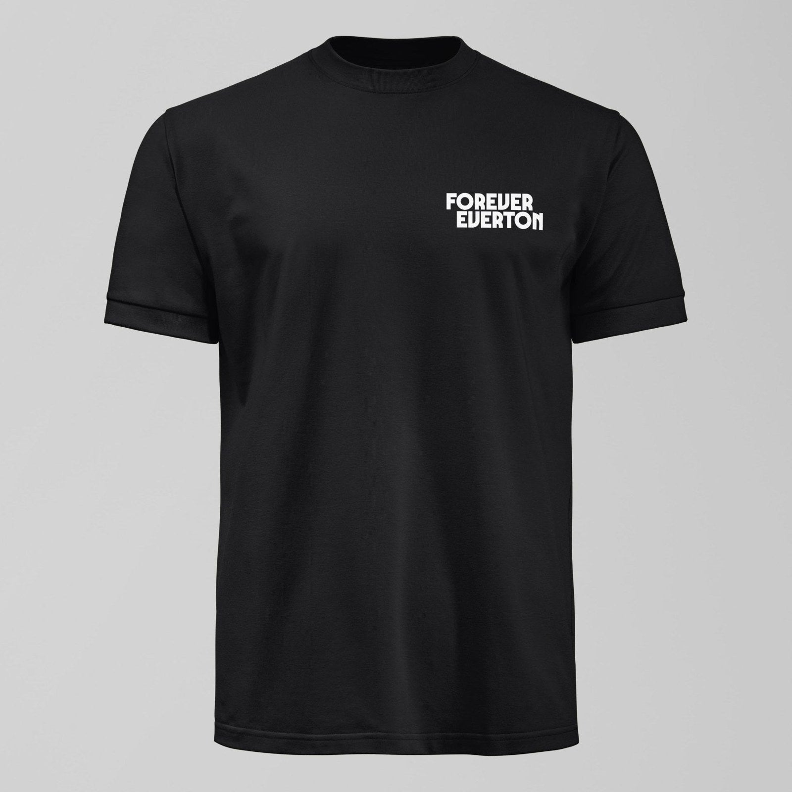Dark Forever Everton Small Logo White Design T-Shirt