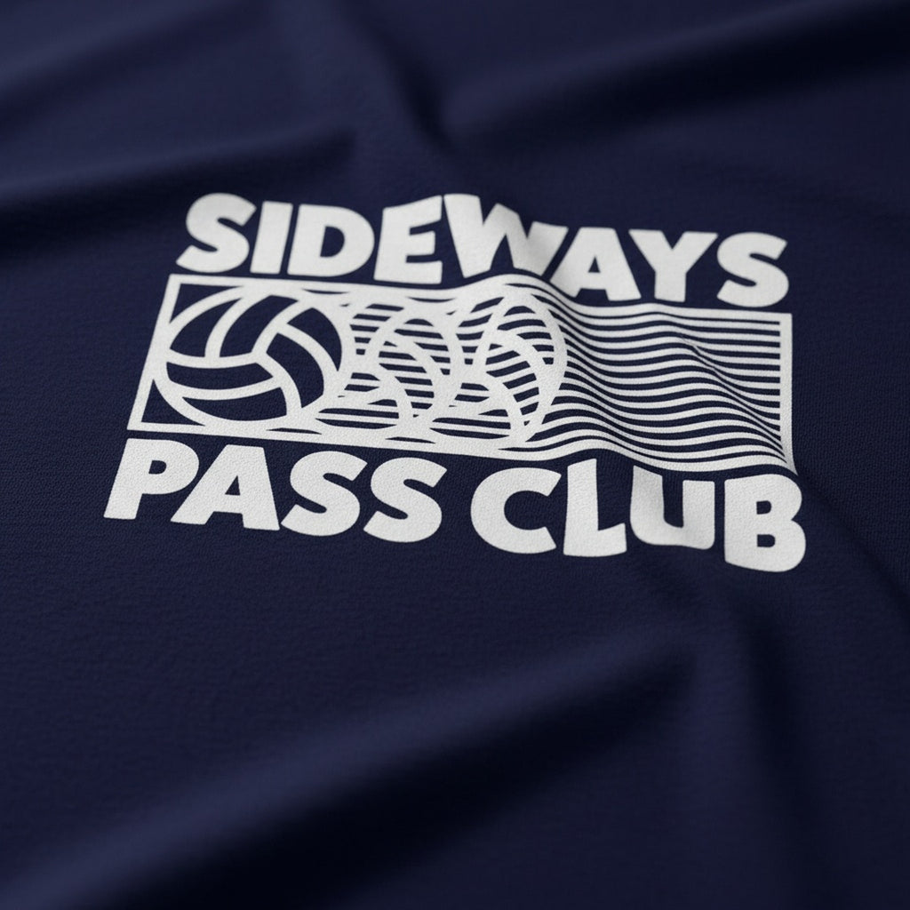 Print close-up on premium cotton. Sideways Pass Club T-Shirt. Forever Everton.