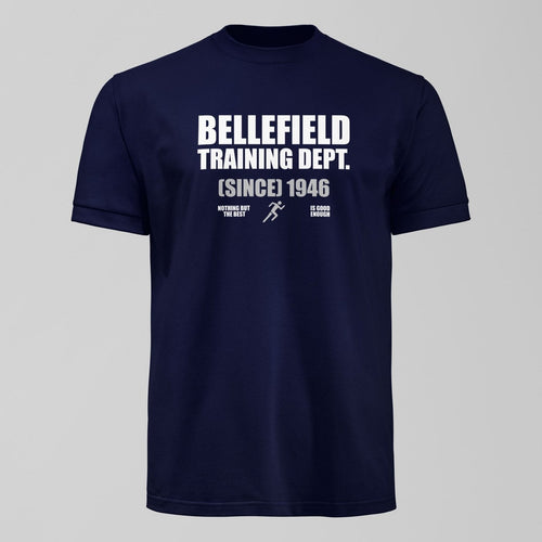 Bellefield Training Dept T-Shirt. An Everton fan design by Forever Everton.
