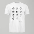 1985 Everton First Team Heads T-Shirt, alternate view. An Everton fan design by Forever Everton.
