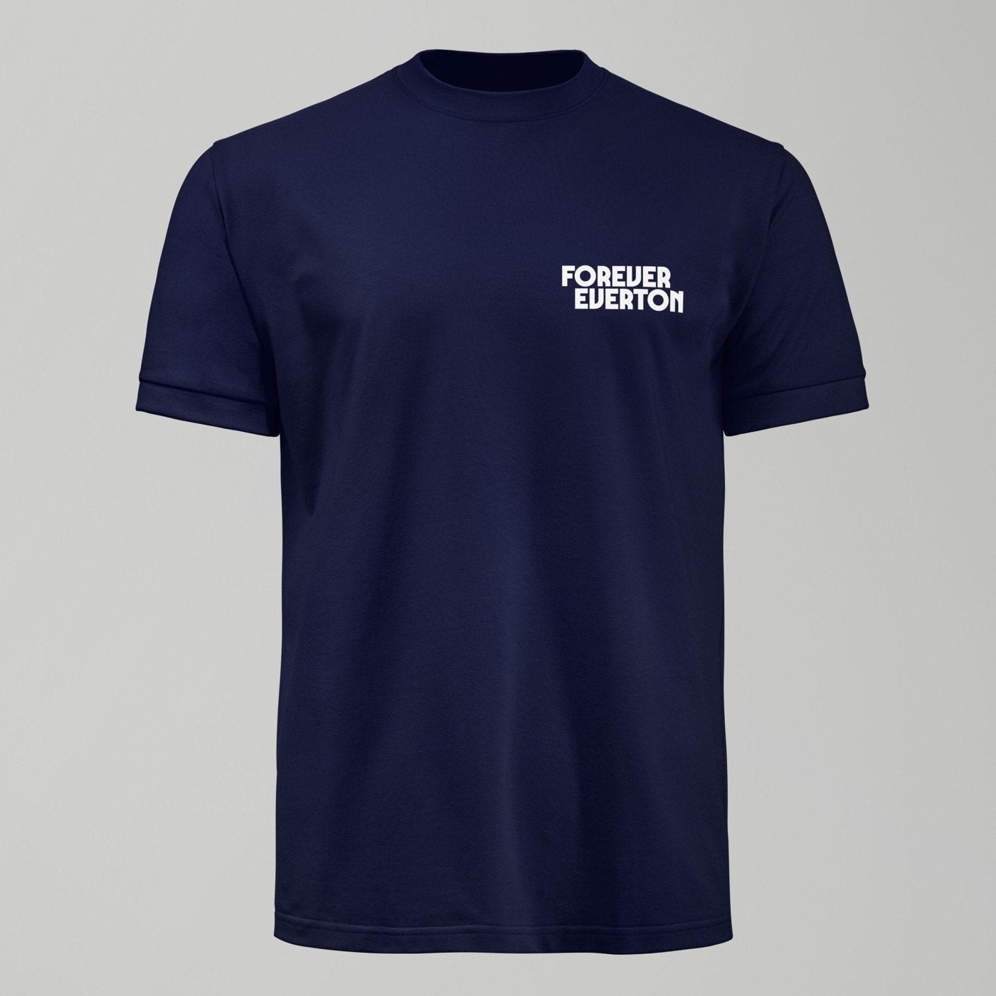 Kids Dark Forever Everton Small Logo White Design T-Shirt