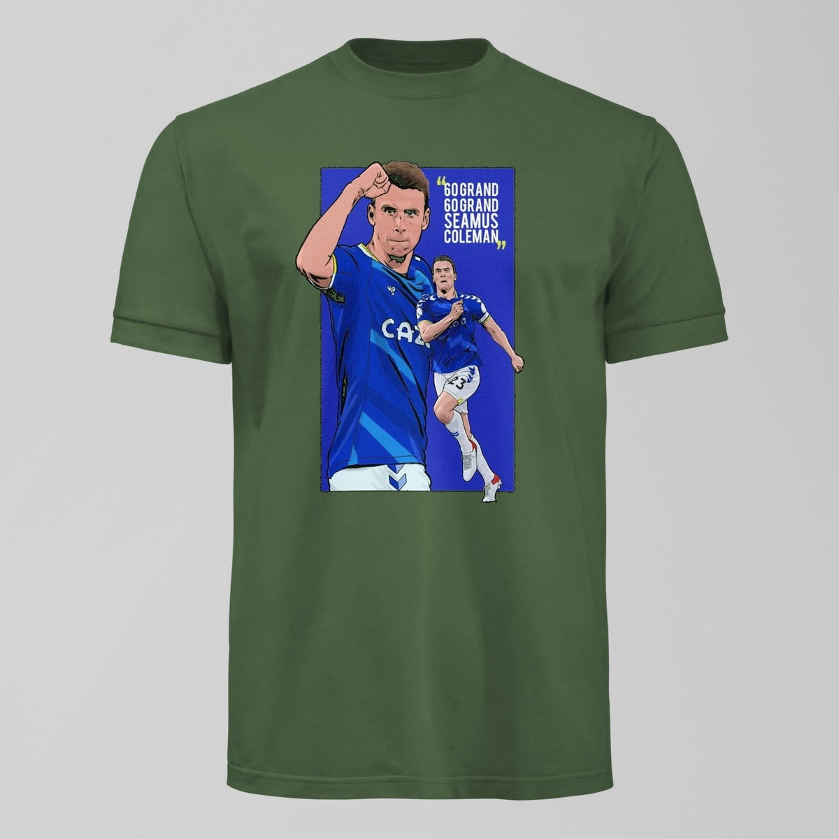 60 Grand Seamus Coleman T-Shirt in Green by Forever Everton