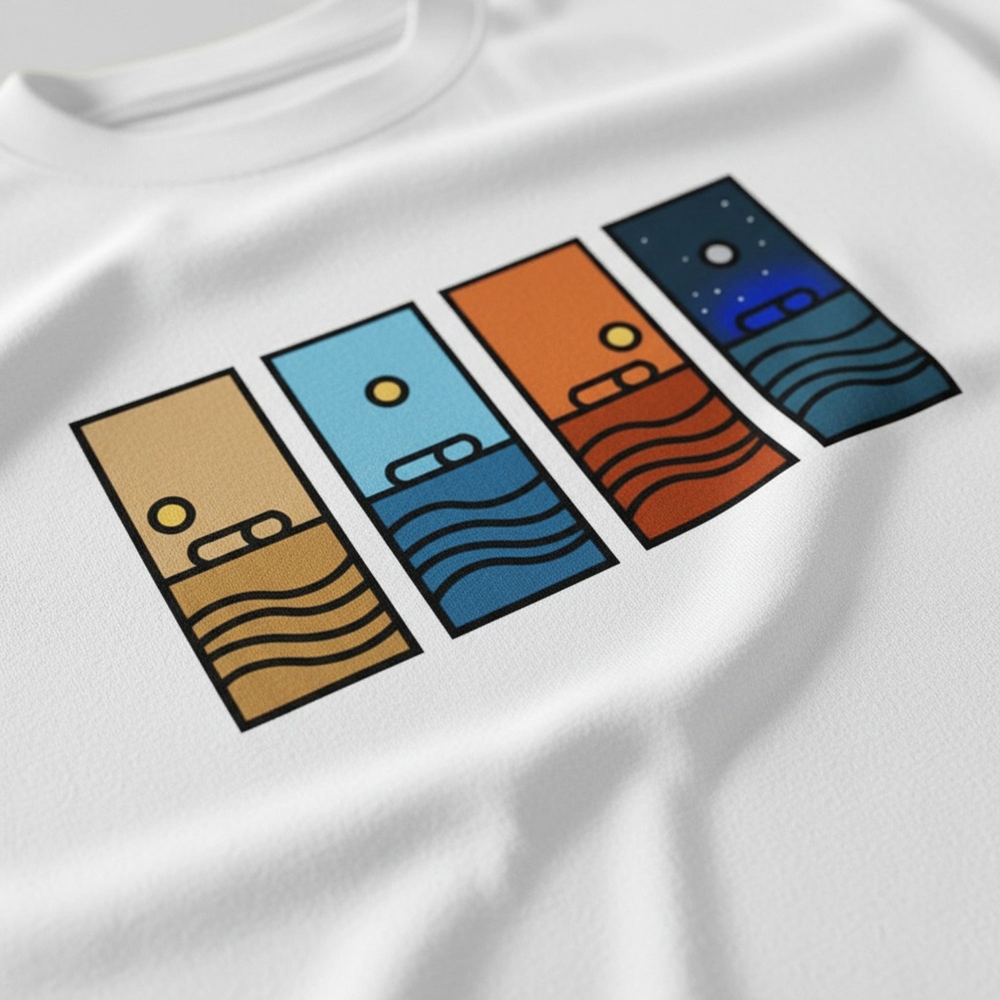 Print close-up on premium cotton. Dockside Days T-Shirt. Forever Everton.