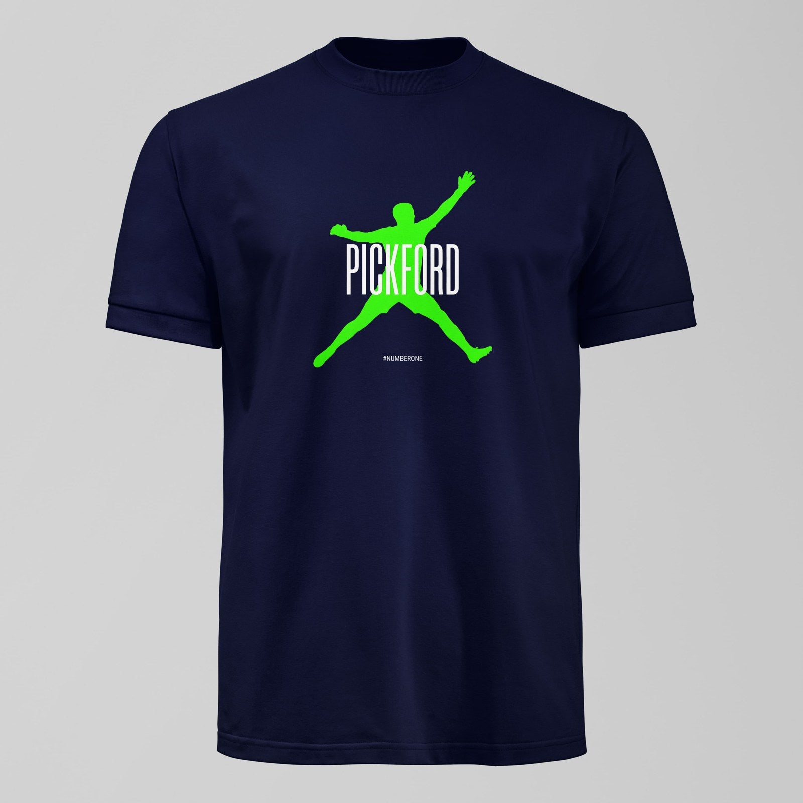 Pickford Number One T-Shirt, alternate view. An Everton fan design by Forever Everton.