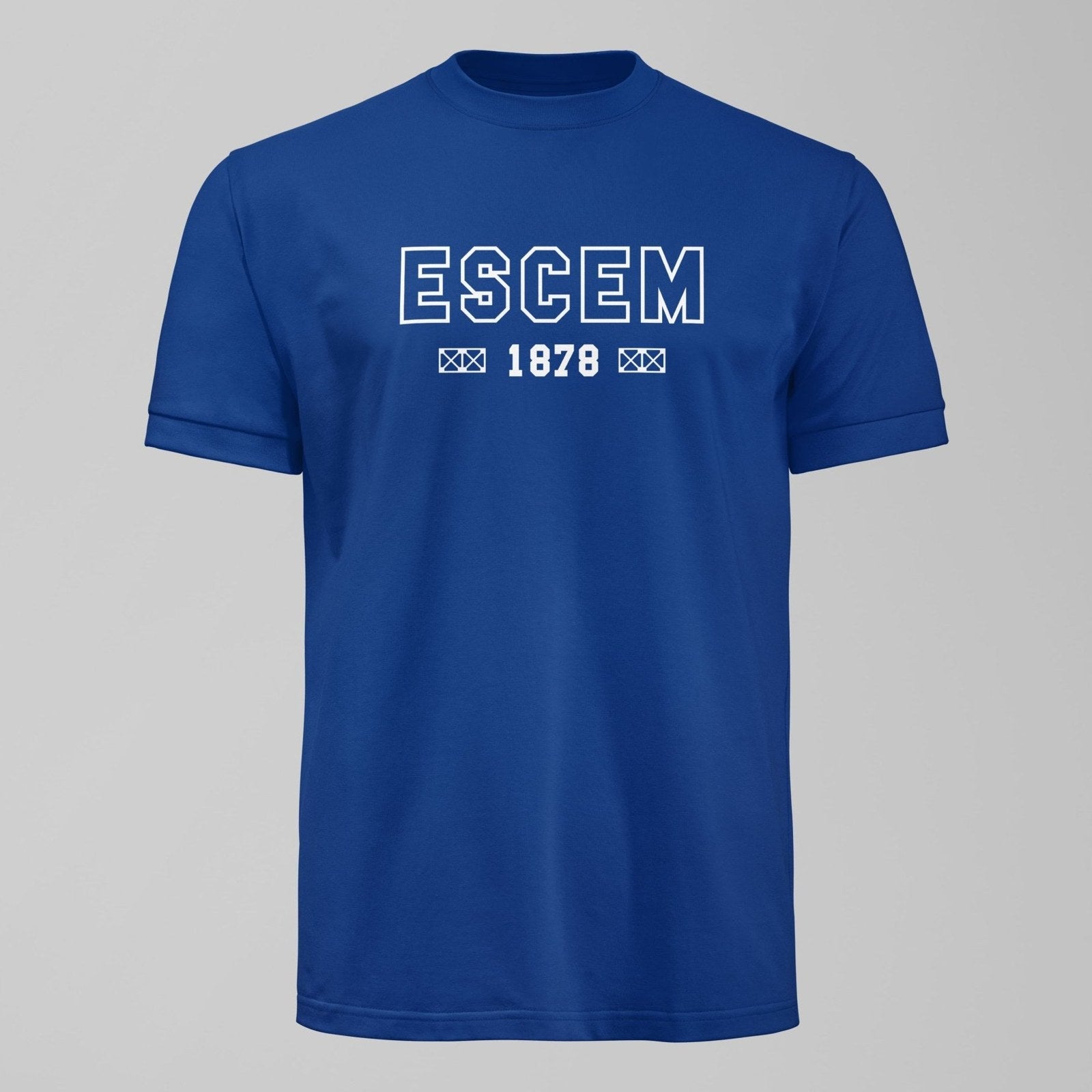 ESCEM - Acronym Dark T-Shirt, alternate view. An Everton fan design by Forever Everton.